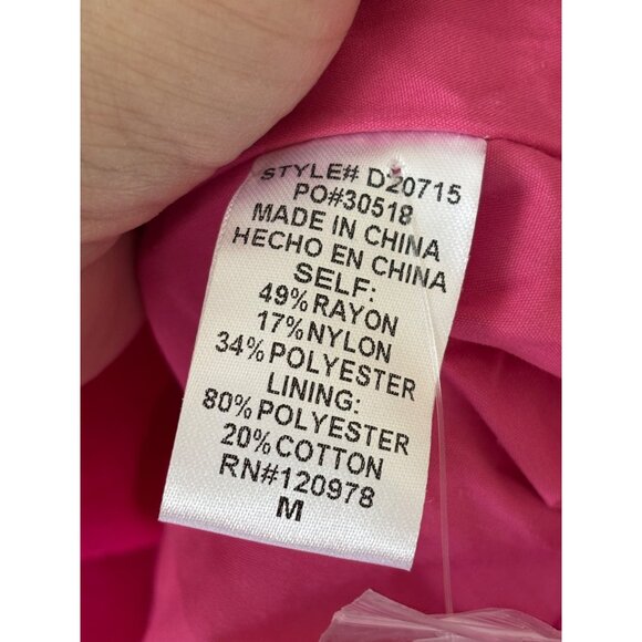 Entro Womens Medium In The Meantime Dress Hot Pink - Picture 10 of 15